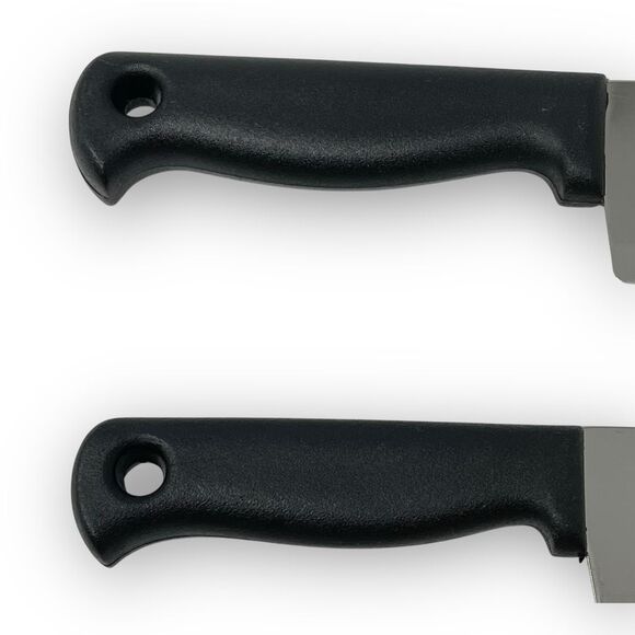 Kiwi Brand Chef Knives Set of Two 6 Inch Black Plastic Handles Made in Thailand - Picture 7 of 9